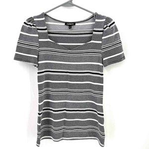 Express Black & White Sweetheart Neckline